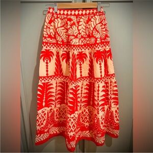 Farm Rio x Anthropologie Palm Skirt sz. XXS